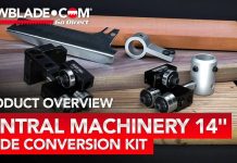 Central Machinery 14″ Bandsaw Guide Upgrade Kit: Product Video and Upgrade Overview Central Machinery 14 Guide Conversion Kit