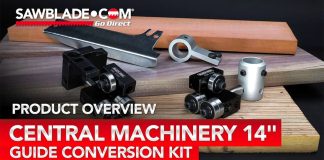 Central Machinery 14″ Bandsaw Guide Upgrade Kit: Product Video and Upgrade Overview Central Machinery 14 Guide Conversion Kit