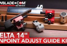 Delta 14″ Adjustable Guide Kit: A Simple Way to Boost Bandsaw Precision Delta 14 Pin Point Adjust Guide kit