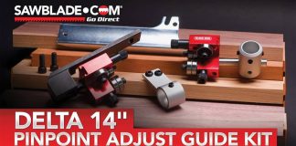 Delta 14″ Adjustable Guide Kit: A Simple Way to Boost Bandsaw Precision Delta 14 Pin Point Adjust Guide kit