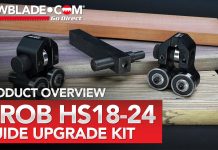 Grob HS18-24 Guide Conversion Kit: A Smart Choice for Better Bandsaw Performance Grob HS1824 Kit M
