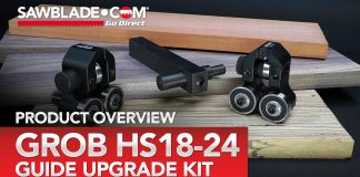 Grob HS18-24 Guide Conversion Kit: A Smart Choice for Better Bandsaw Performance Grob HS1824 Kit M