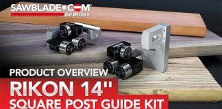 Rikon 14″ Bandsaw Upgrade: Benefits of the Square Post Guide Conversion Kit Rikon 14 Stamped Steel