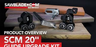 SCM 20″ Bandsaw Upgrade: Advantages of the Guide Conversion Kit SCM 20 Conversion Kit