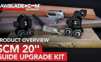 SCM 20″ Bandsaw Upgrade: Advantages of the Guide Conversion Kit SCM 20 Conversion Kit